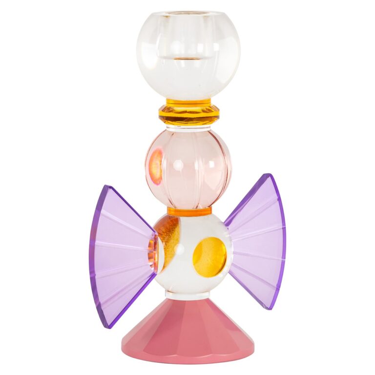 Świecznik Liony Różowy