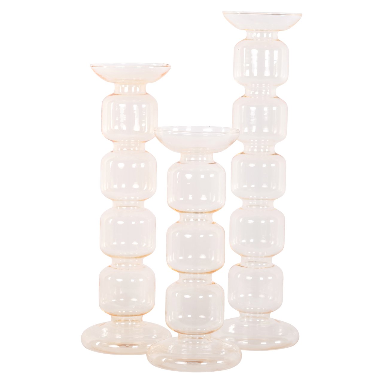 -KA-0304 - Candle holder Rabia amber large