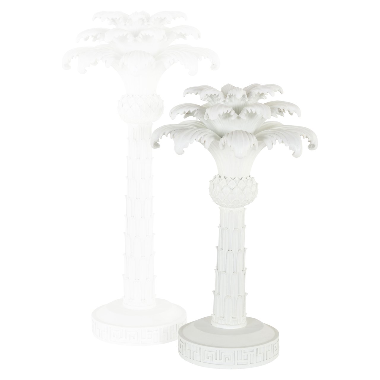 -KA-0308 - Candle holder Palma white small
