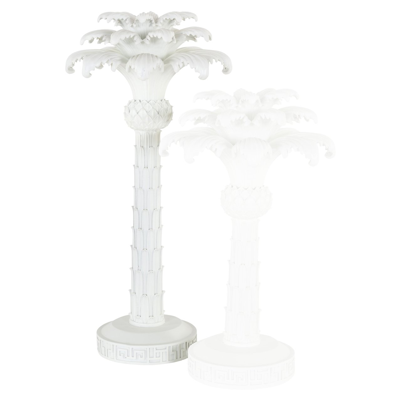 -KA-0309 - Candle holder Palma white large