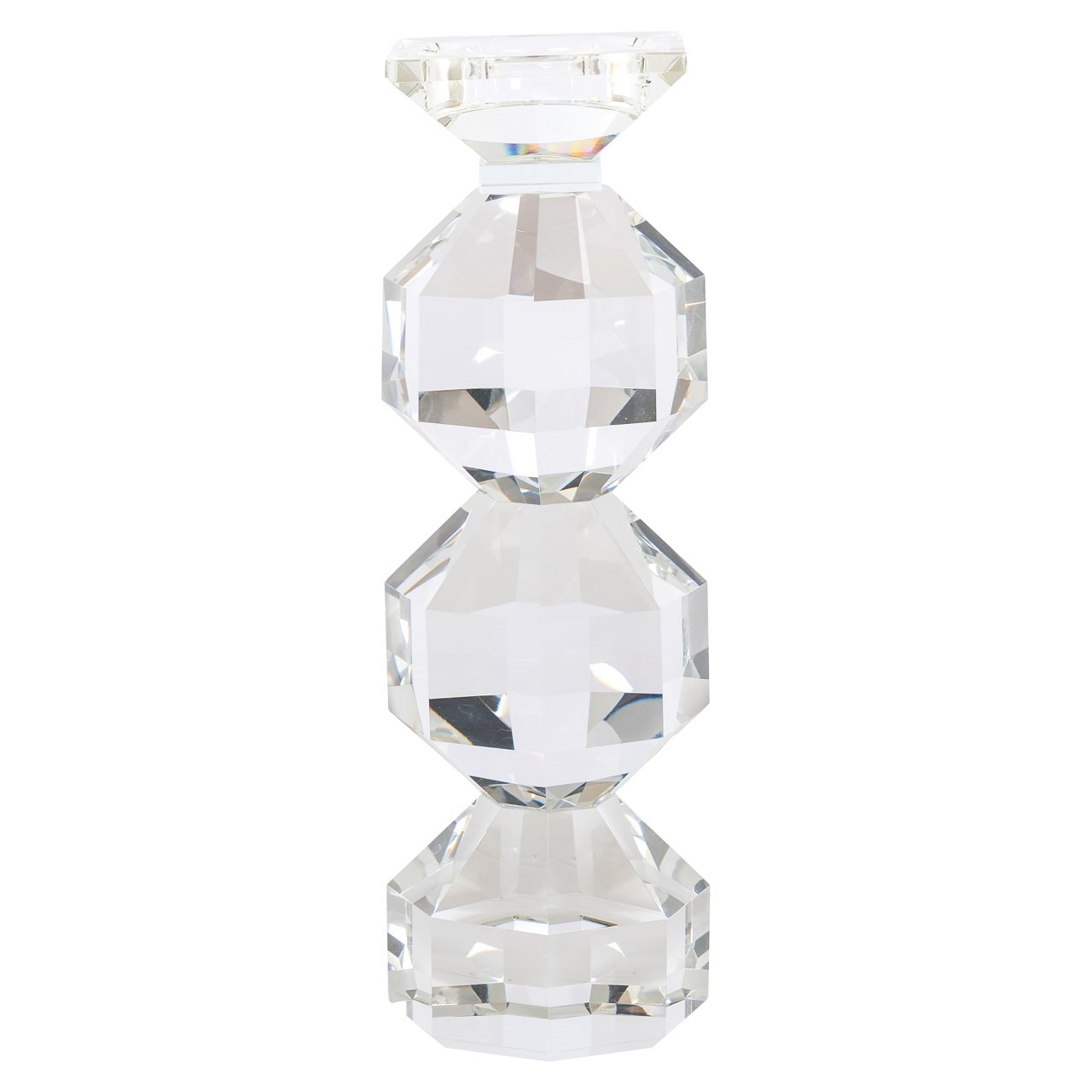 -KA-0311 - Candle holder Safia clear transparent small