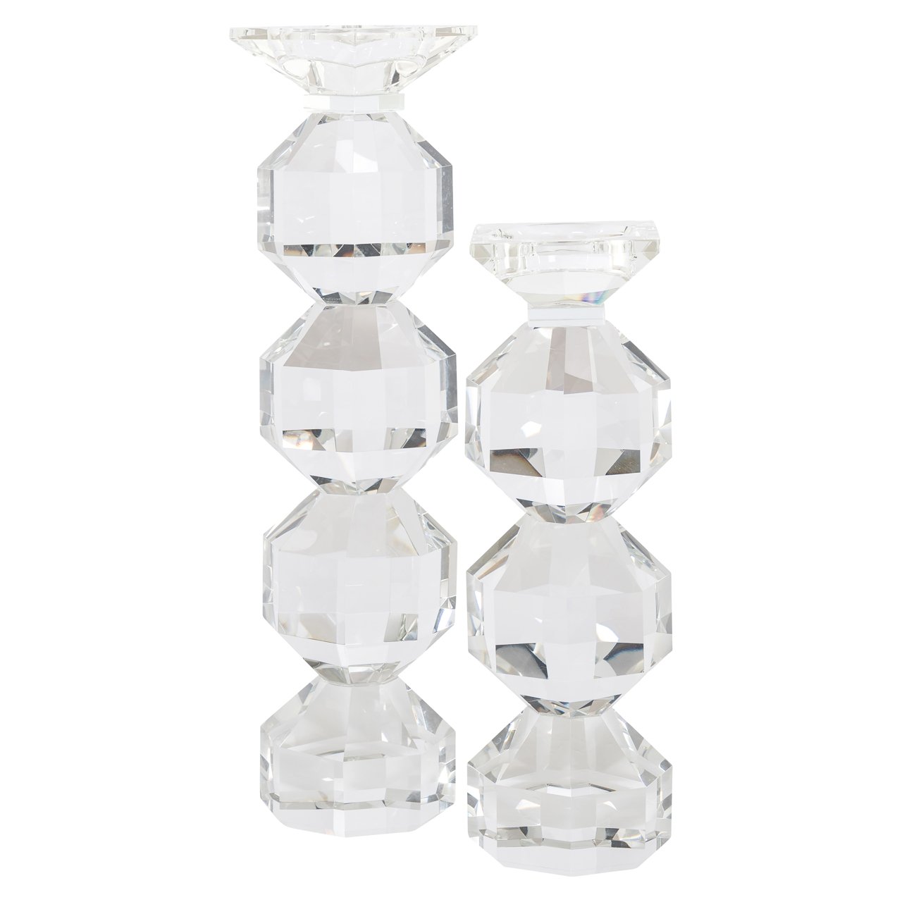 -KA-0311 - Candle holder Safia clear transparent small