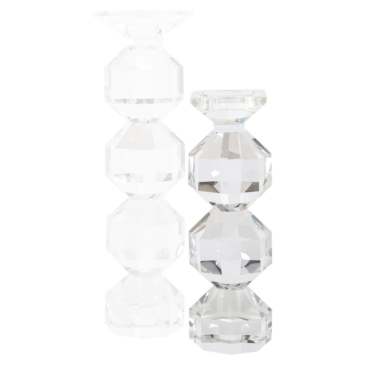 -KA-0311 - Candle holder Safia clear transparent small