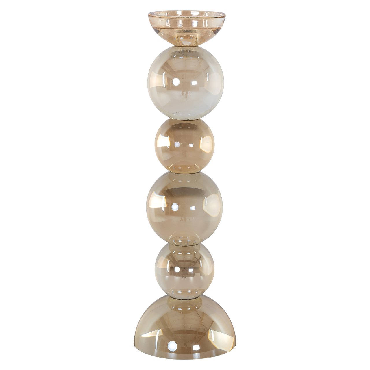 -KA-0316 - Candle holder Emie brown large