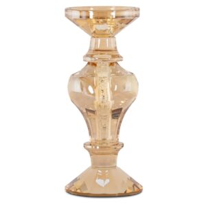 -KA-0329 - Candle holder Dilan amber small