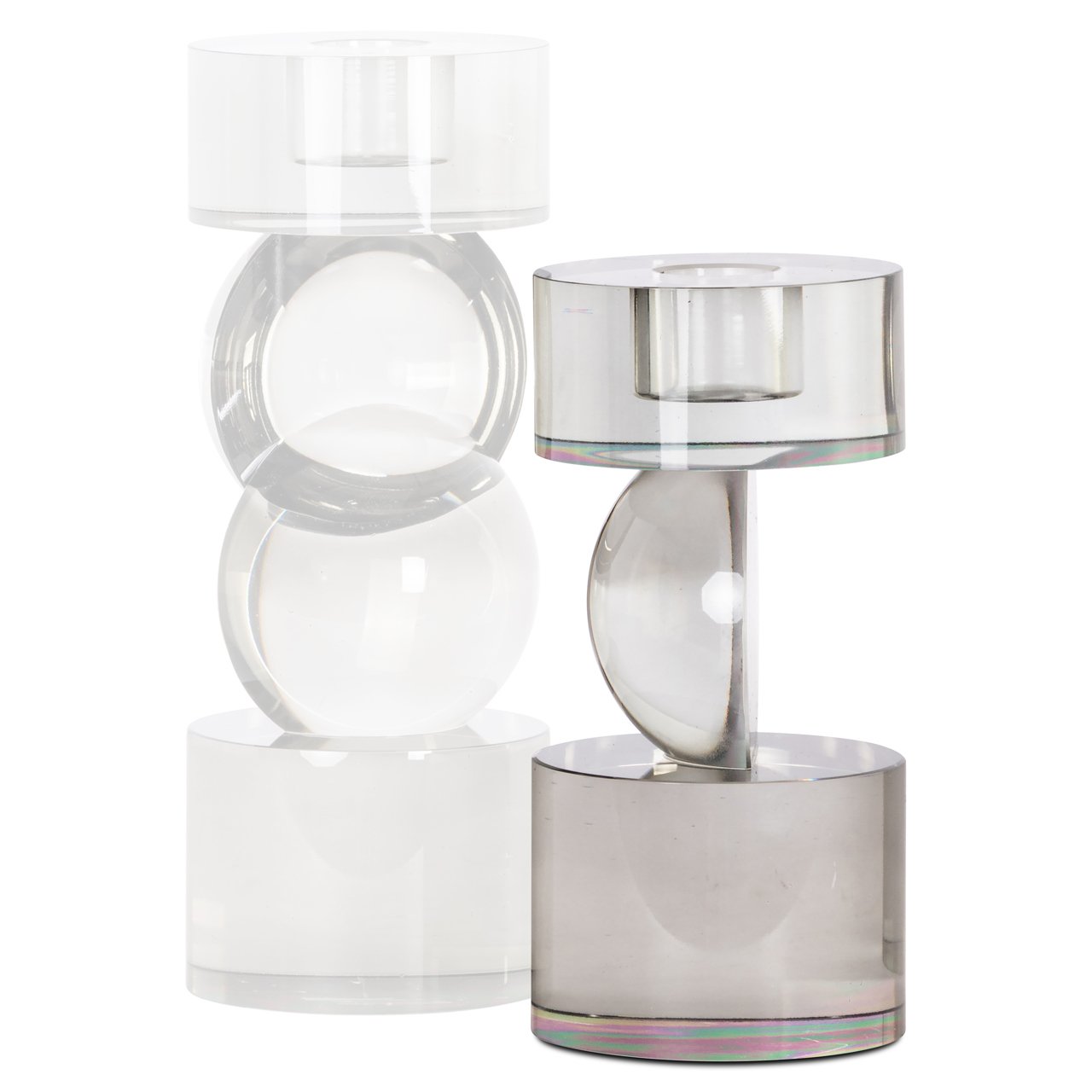 -KA-0331 - Candle holder Jennyl grey small