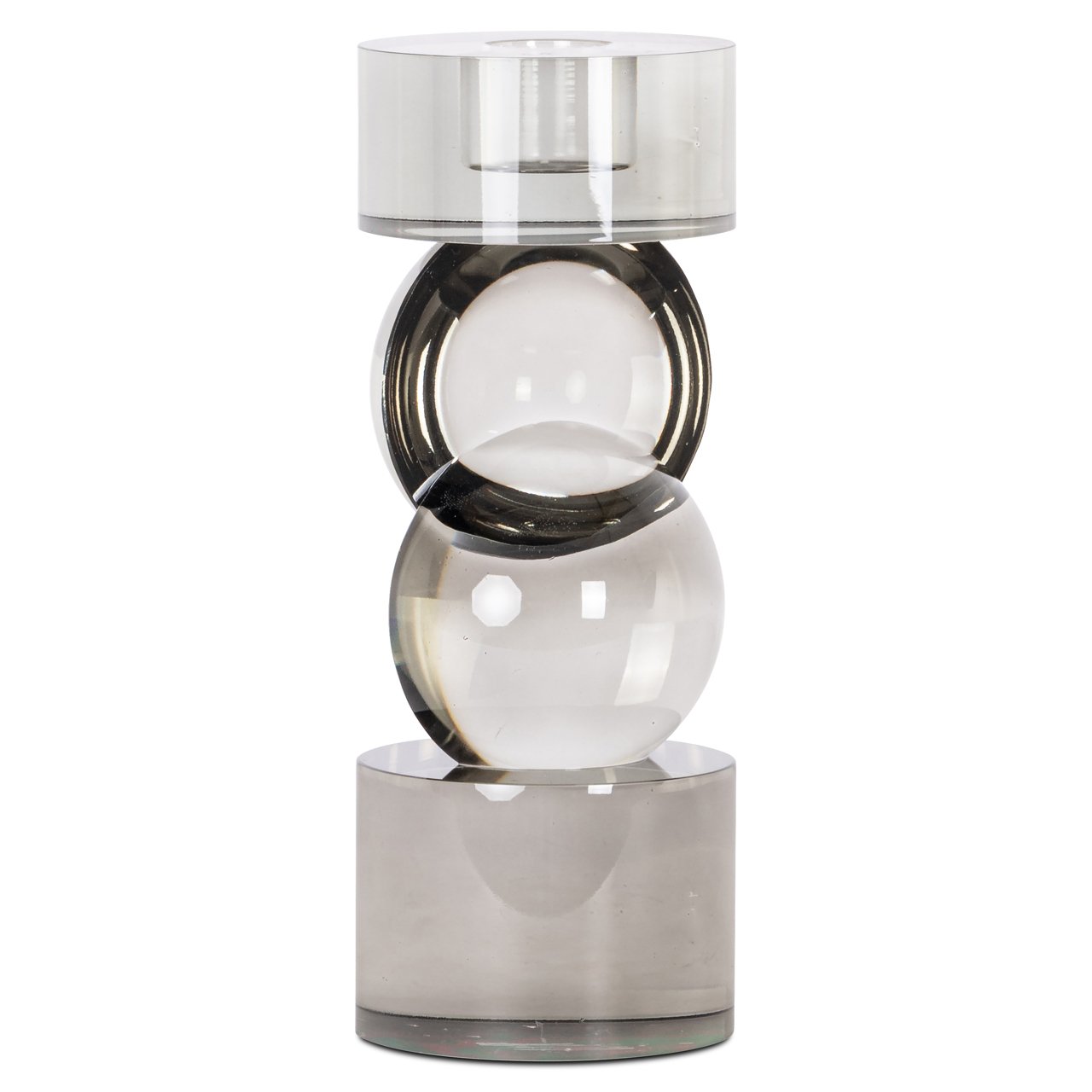 -KA-0332 - Candle holder Jennyl grey large