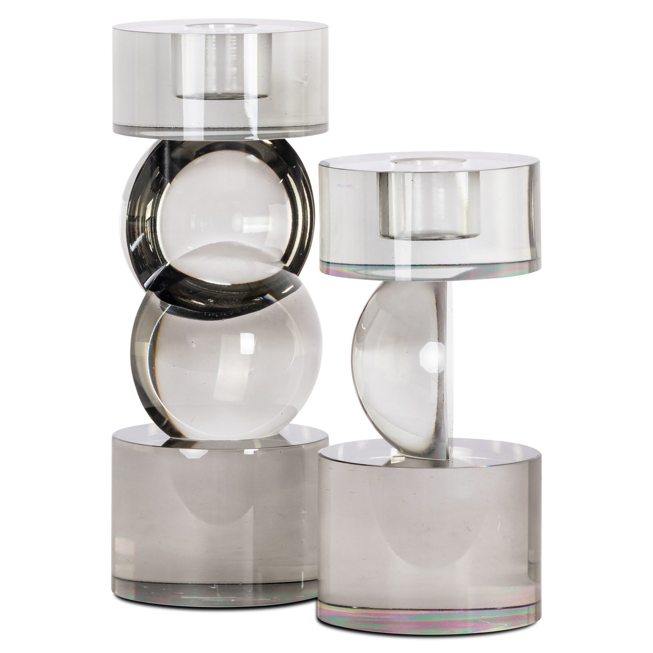 -KA-0332 - Candle holder Jennyl grey large