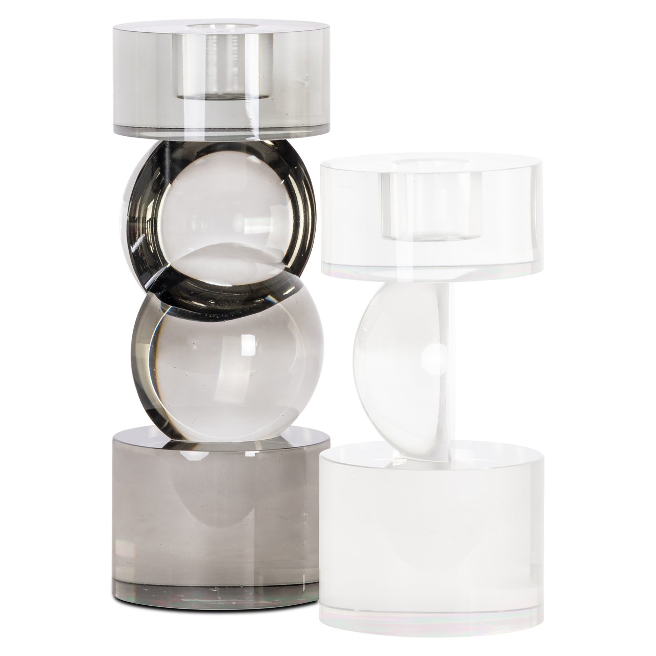 -KA-0332 - Candle holder Jennyl grey large