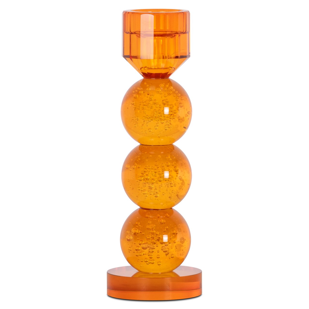-KA-0333 - Candle holder Raylan orange small