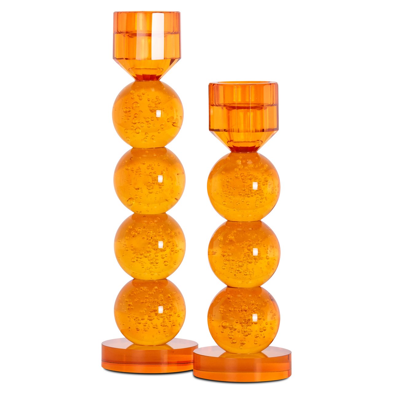 -KA-0333 - Candle holder Raylan orange small