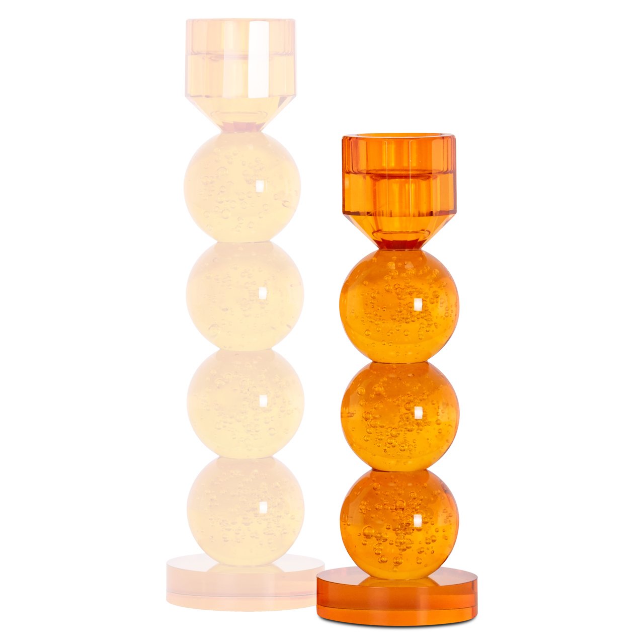 -KA-0333 - Candle holder Raylan orange small
