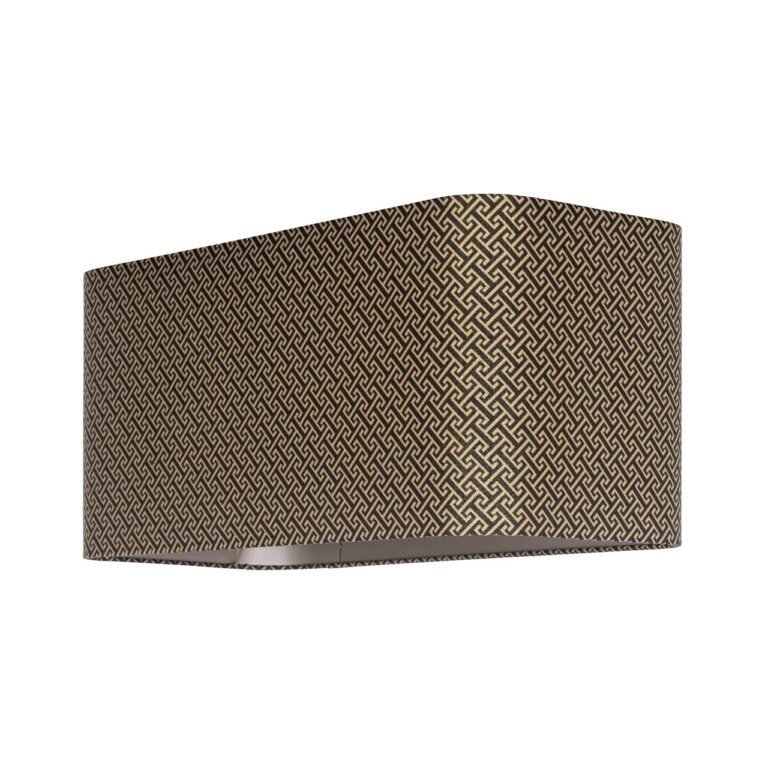 Abażur Geo Czarny prostokątny