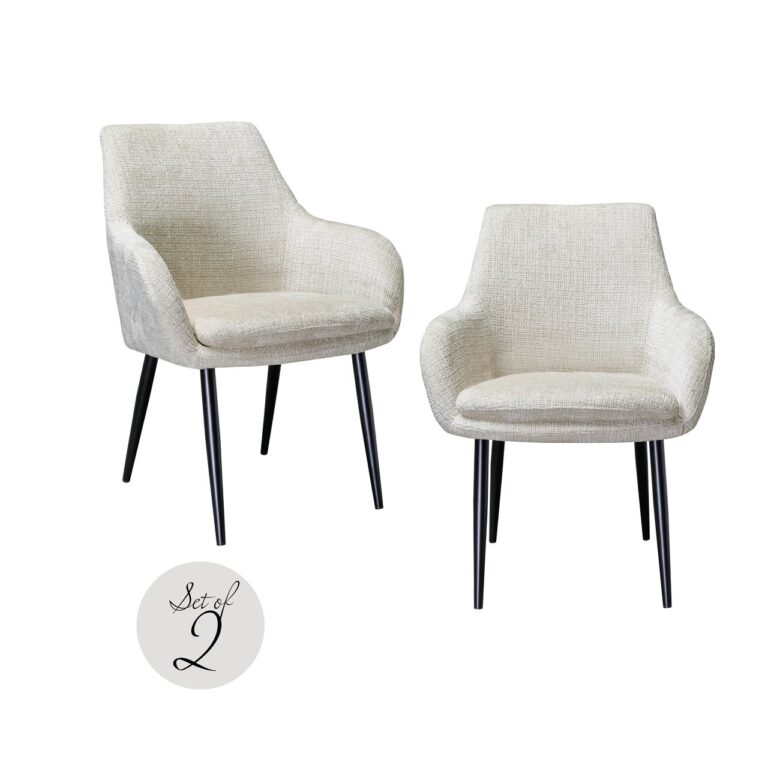 Krzesło do jadalni Chrissy Niagara Beige (zestaw 2 szt.)