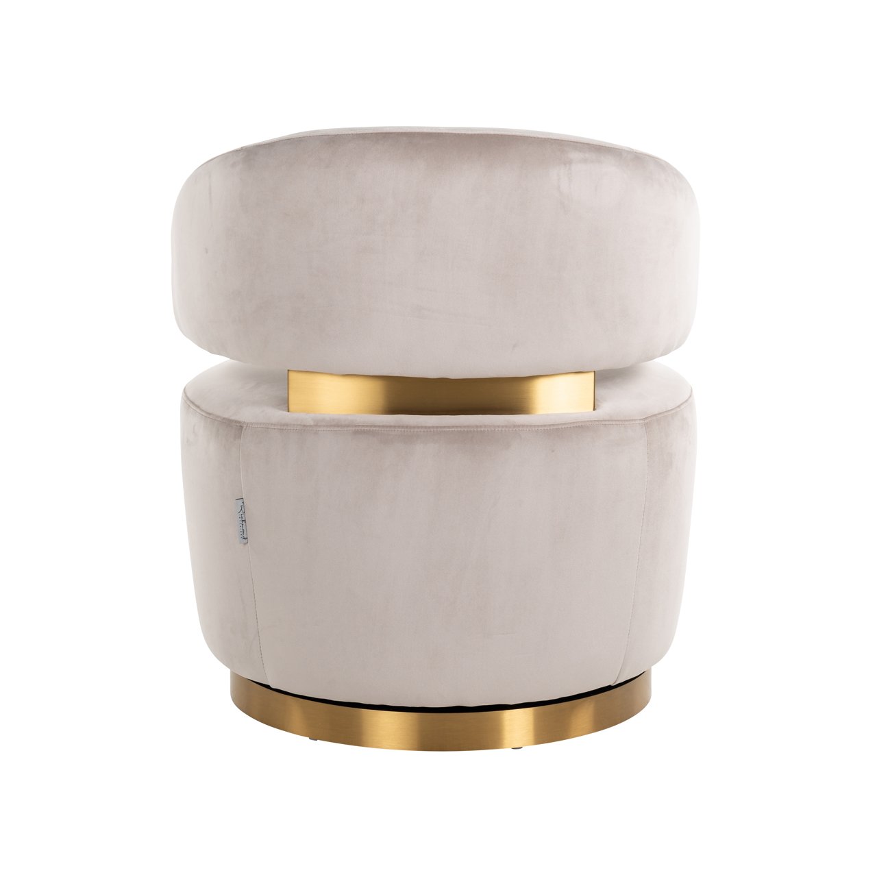 S4546 KHAKI VELVET - Lounge chair Maxime khaki velvet swivel