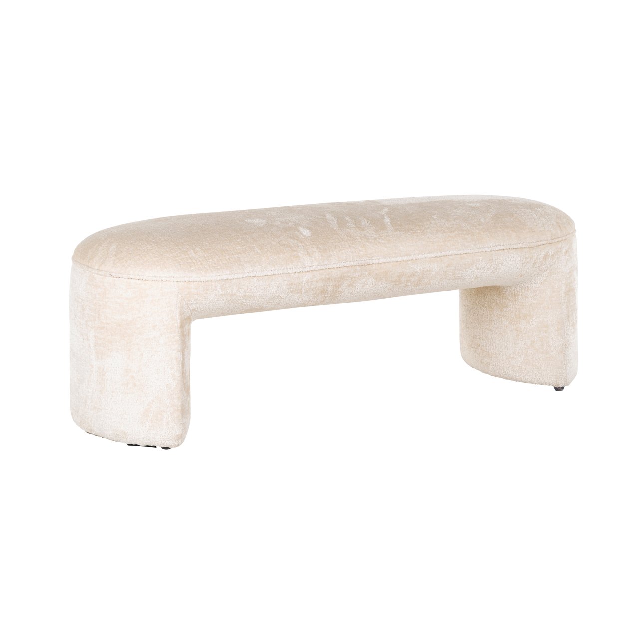 S4549 WHITE CHENILLE - Bench Fargo white chenille