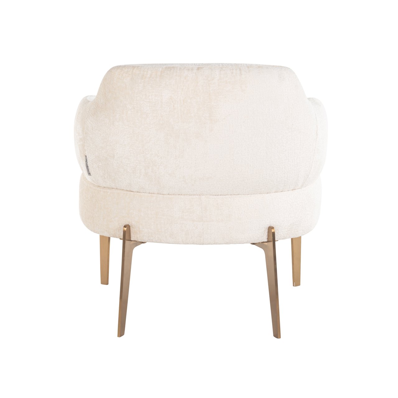 S4558 WHITE CHENILLE - Lounge chair Venus white chenille