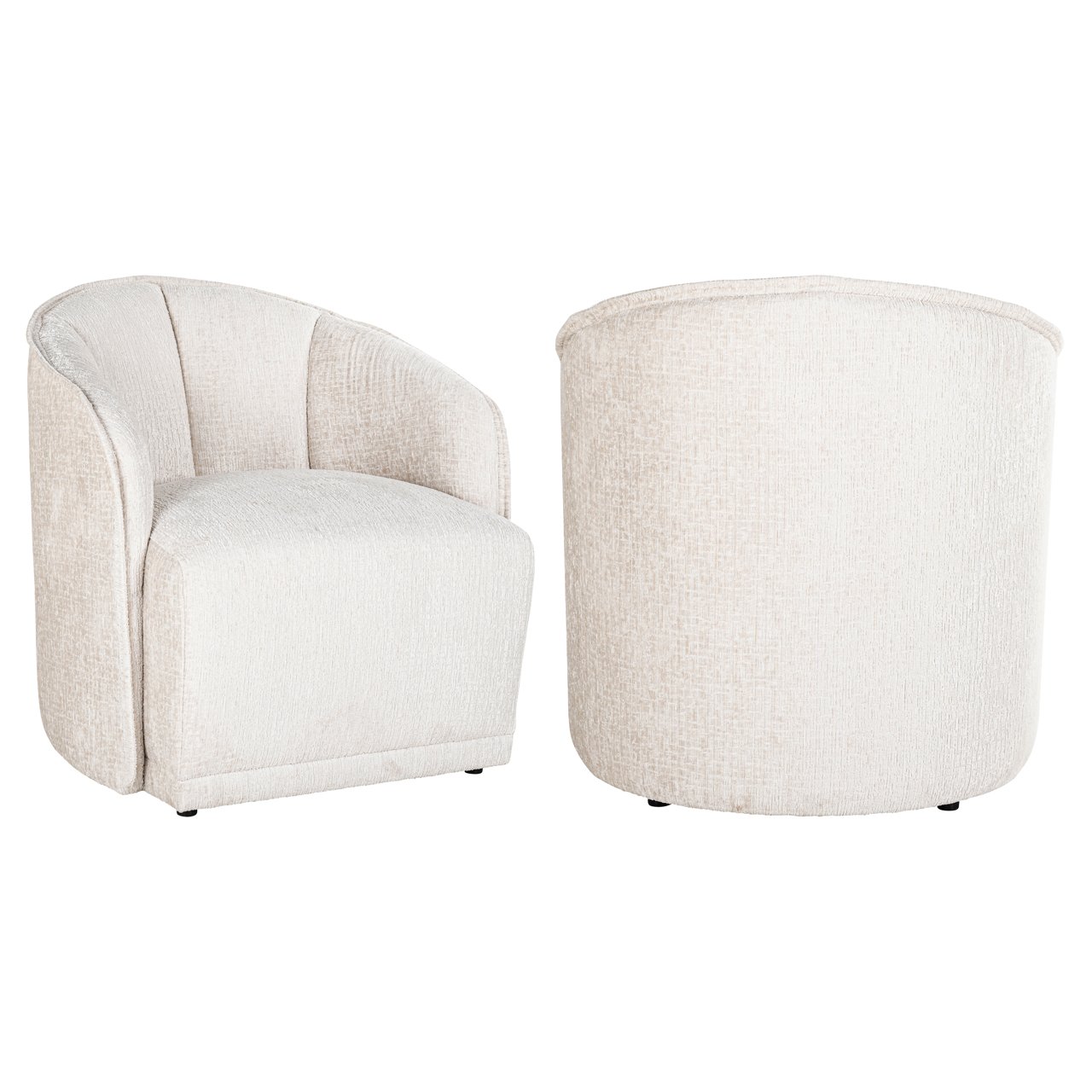 S4593 CREAM FUSION - Lounge chair Maryse cream fusion