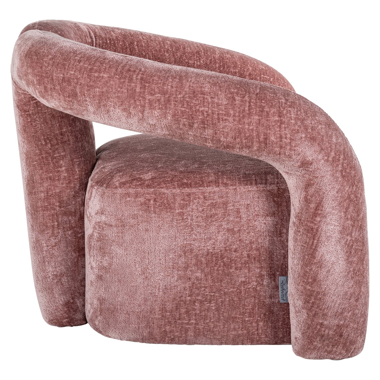 S4596 ROSE CHENILLE - Lounge chair Dana rose chenille