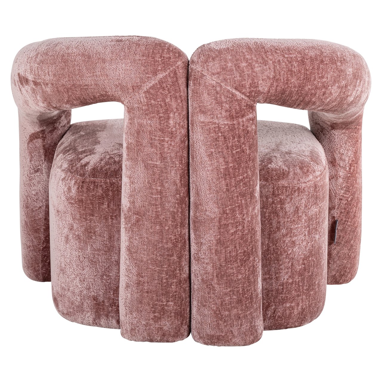 S4596 ROSE CHENILLE - Lounge chair Dana rose chenille