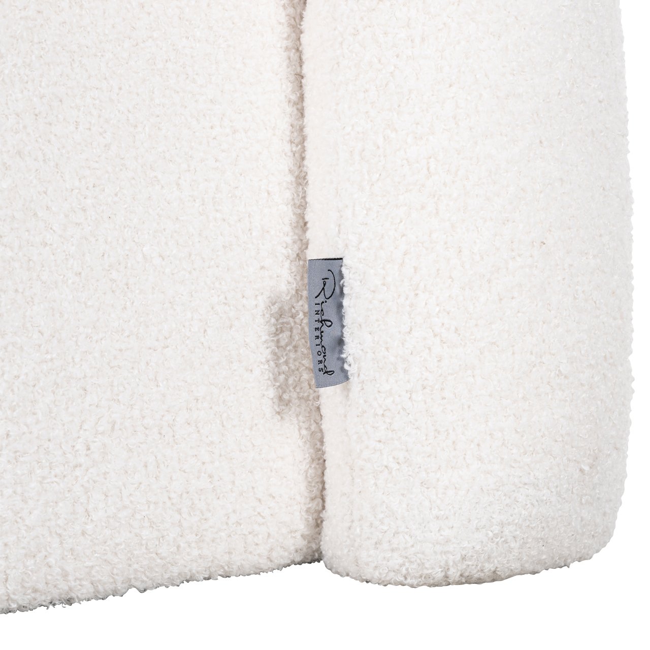 S4596 WHITE FURRY - Lounge chair Dana white furry