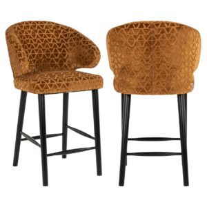 S4599 GOLD TRIANGLE - Counter stool Indigo old gold triangle