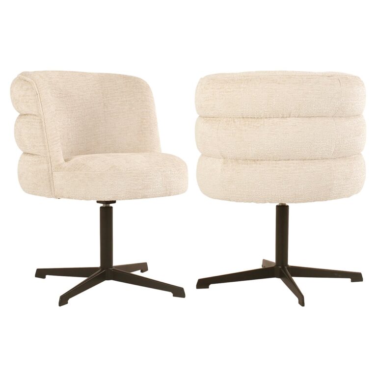 Krzesło do jadalni Alexander Jones Cream Fusion obrotowe (Chadwick)