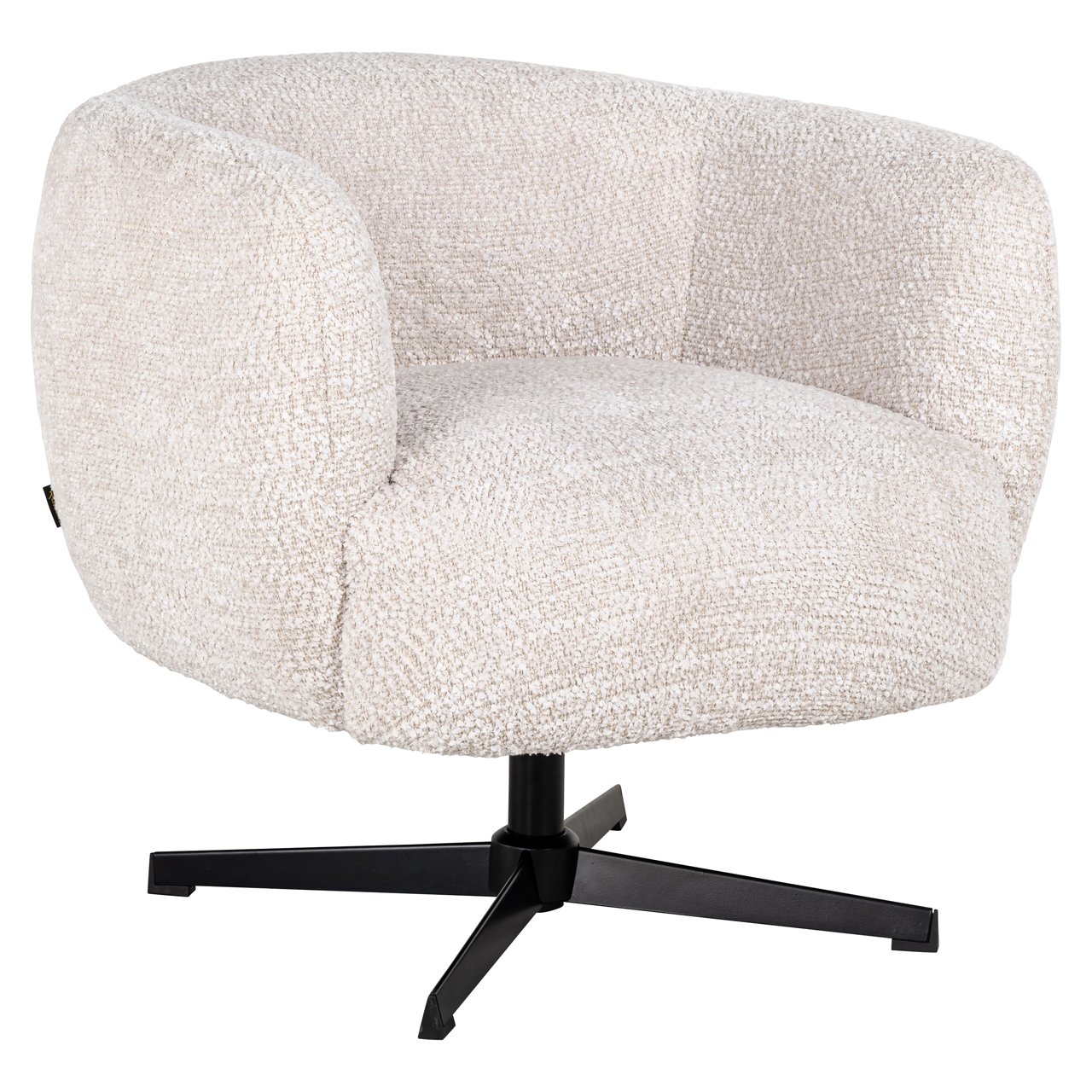 S4613 LOVELY CREAM - Lounge chair Estelle lovely cream swivel