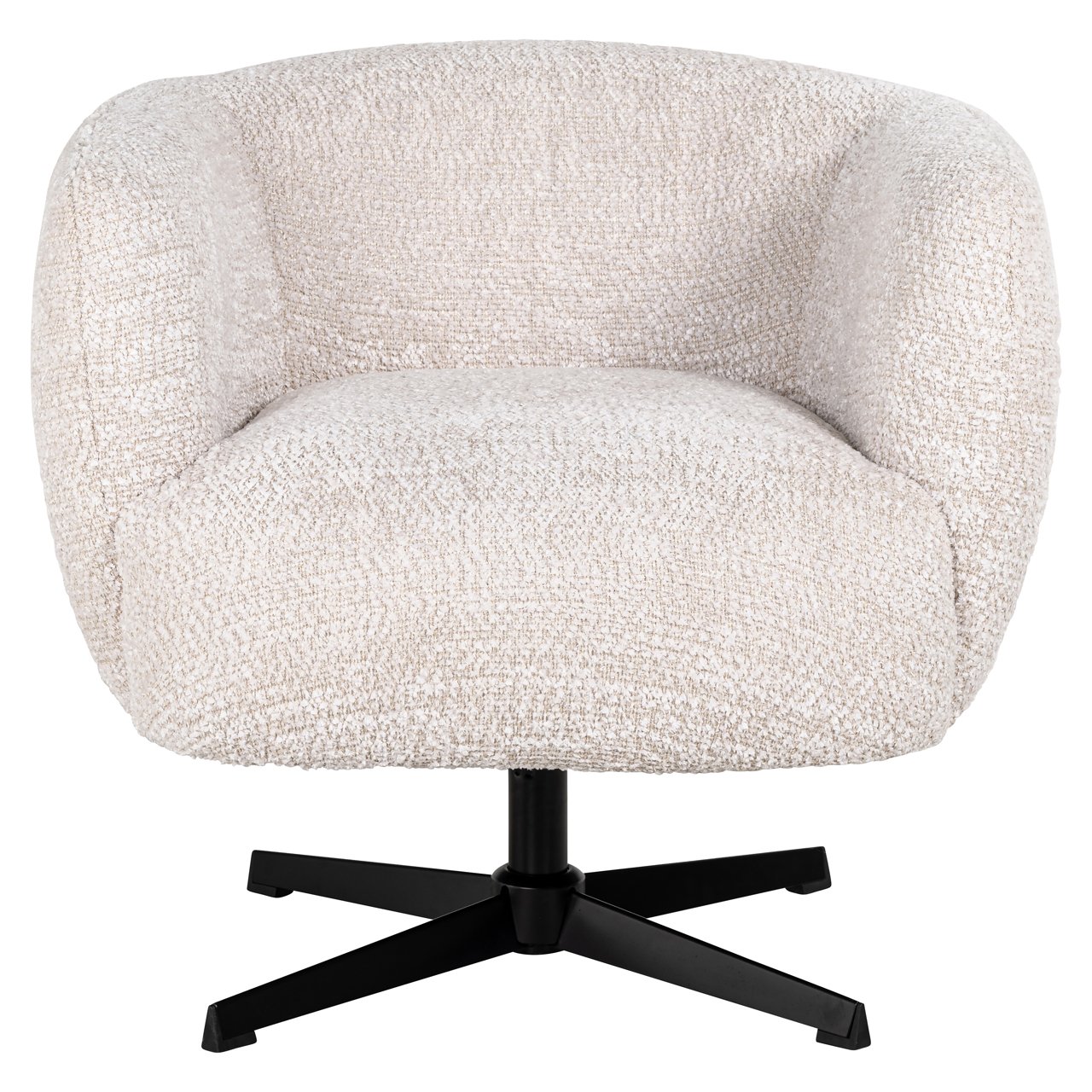 S4613 LOVELY CREAM - Lounge chair Estelle lovely cream swivel