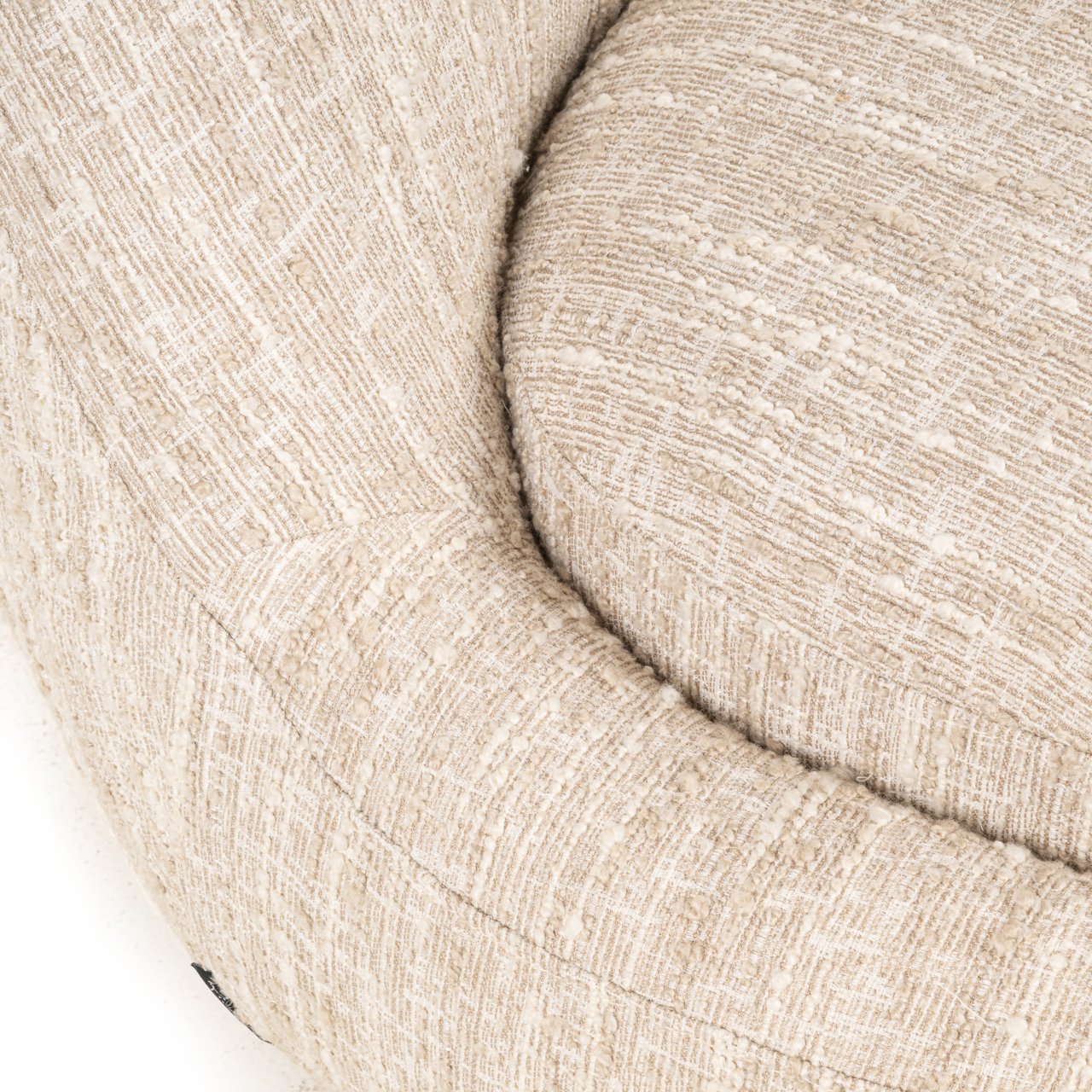 S4632 BEIGE ANGORA - Lounge chair Arlanda beige angora