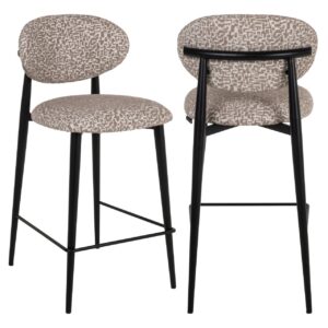 S4643 FR NATURAL GEO - Counter stool Dantes natural geo fire retardant