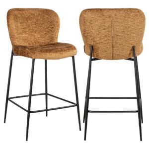 S4712 COGNAC FUSION - Counter stool Darby cognac fusion