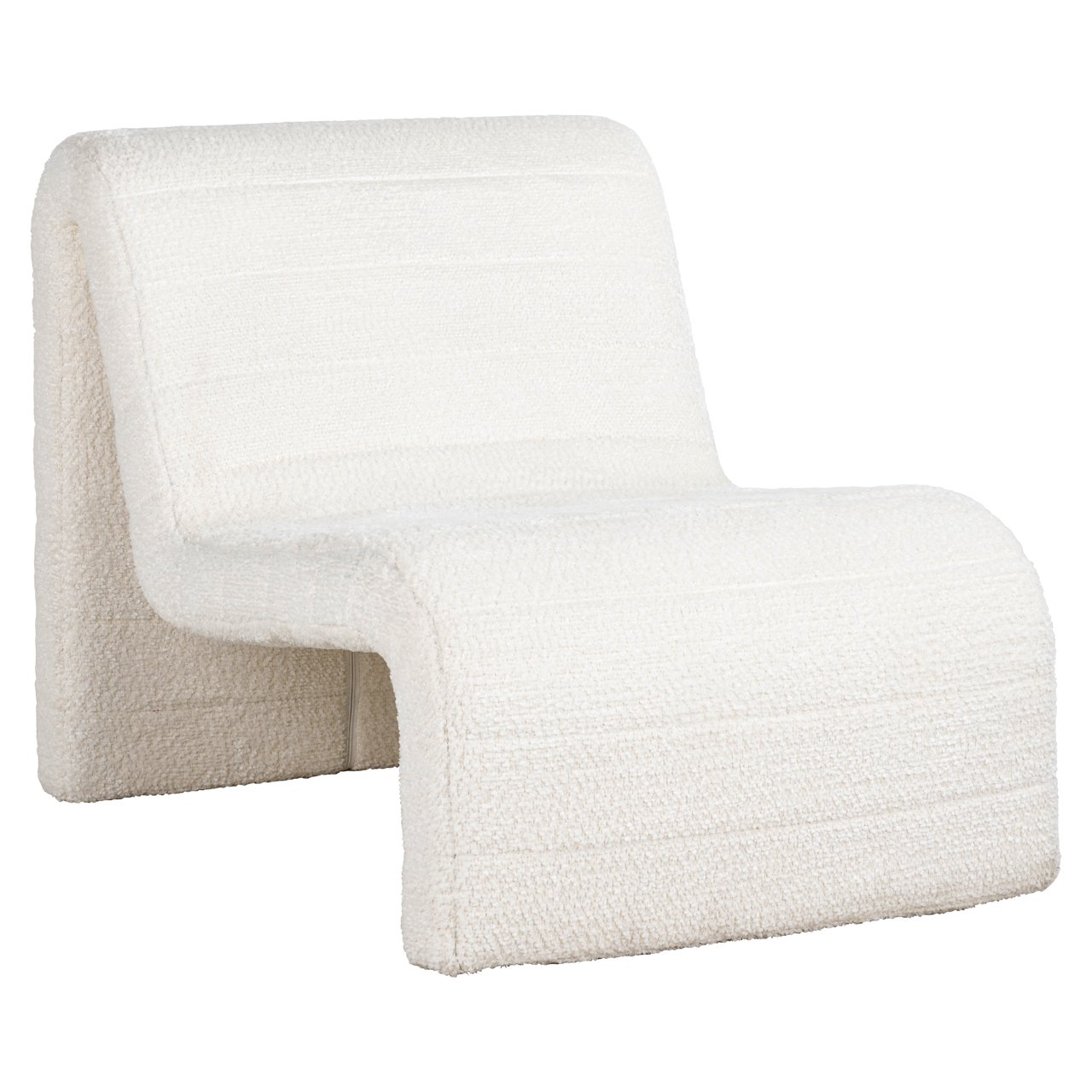 S4717 LOVELY WHITE - Lounge chair Kelly lovely white
