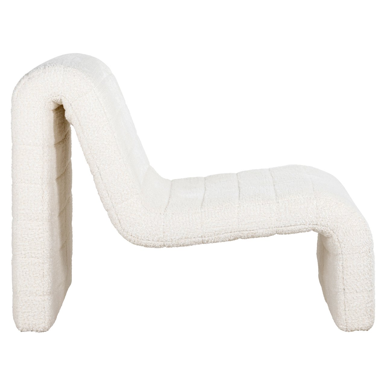 S4717 LOVELY WHITE - Lounge chair Kelly lovely white