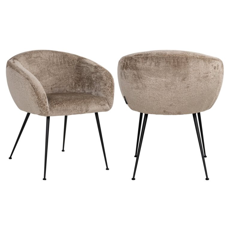 Krzesło do jadalni Ruby Taupe Chenille