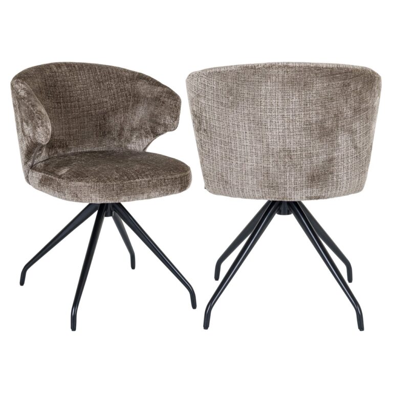 Krzesło do jadalni Milly Niagara Stone obrotowe