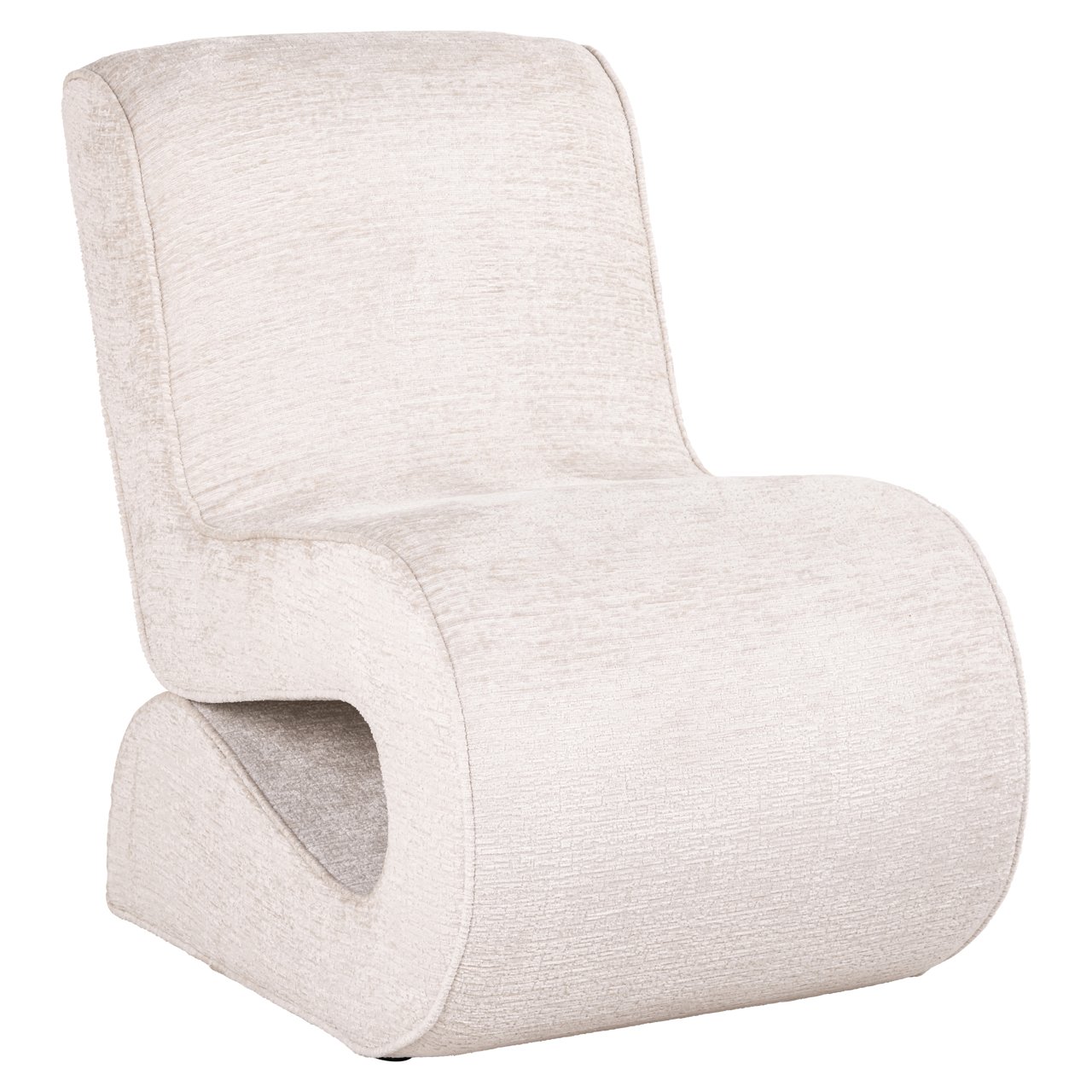 S4732 CREAM FUSION - Lounge chair Frankie cream fusion