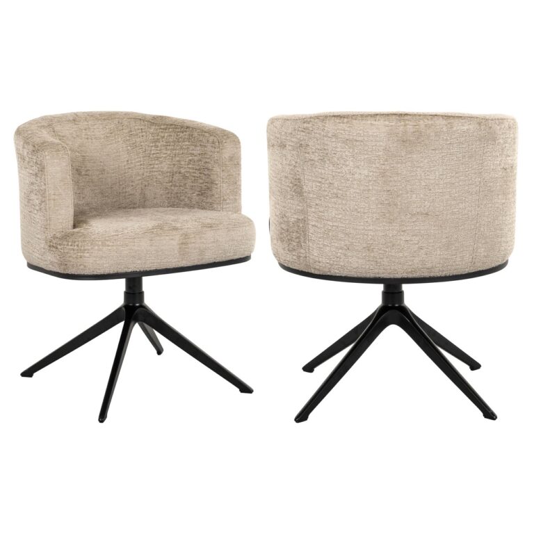 Krzesło do jadalni Cheyenne Desert Fusion obrotowe, ognioodporna tkanina