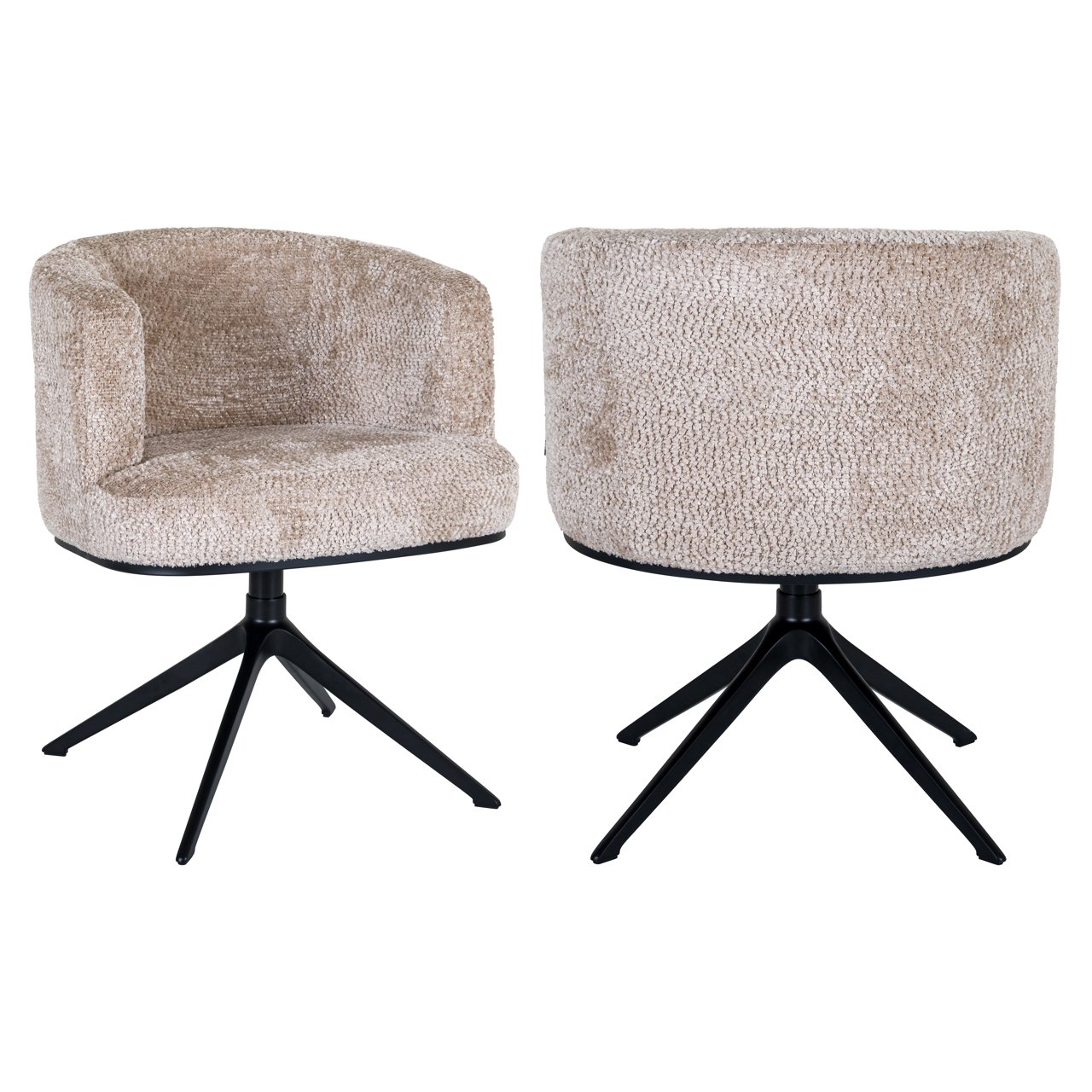 S4749 LOVELY BEIGE - Dining chair Cheyenne lovely beige swivel