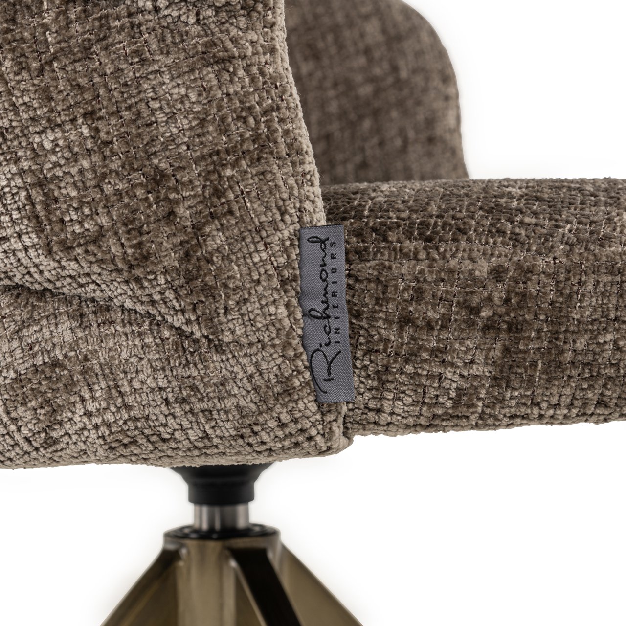 S4754 STONE CHENILLE - Dining chair Zendaya niagara stone swivel