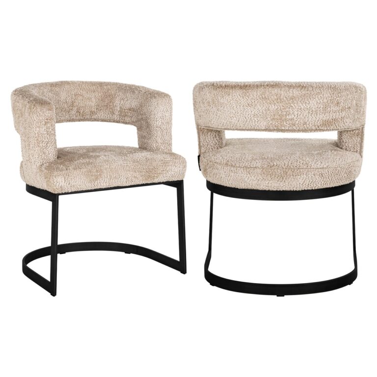 Krzesło do jadalni Ellis, piękne beżowe