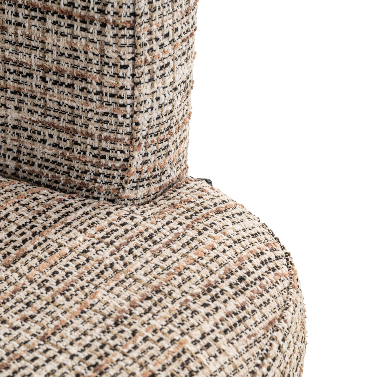 S4758 TRENDY NATURE - Dining chair Rochenne trendy nature swivel on wheels