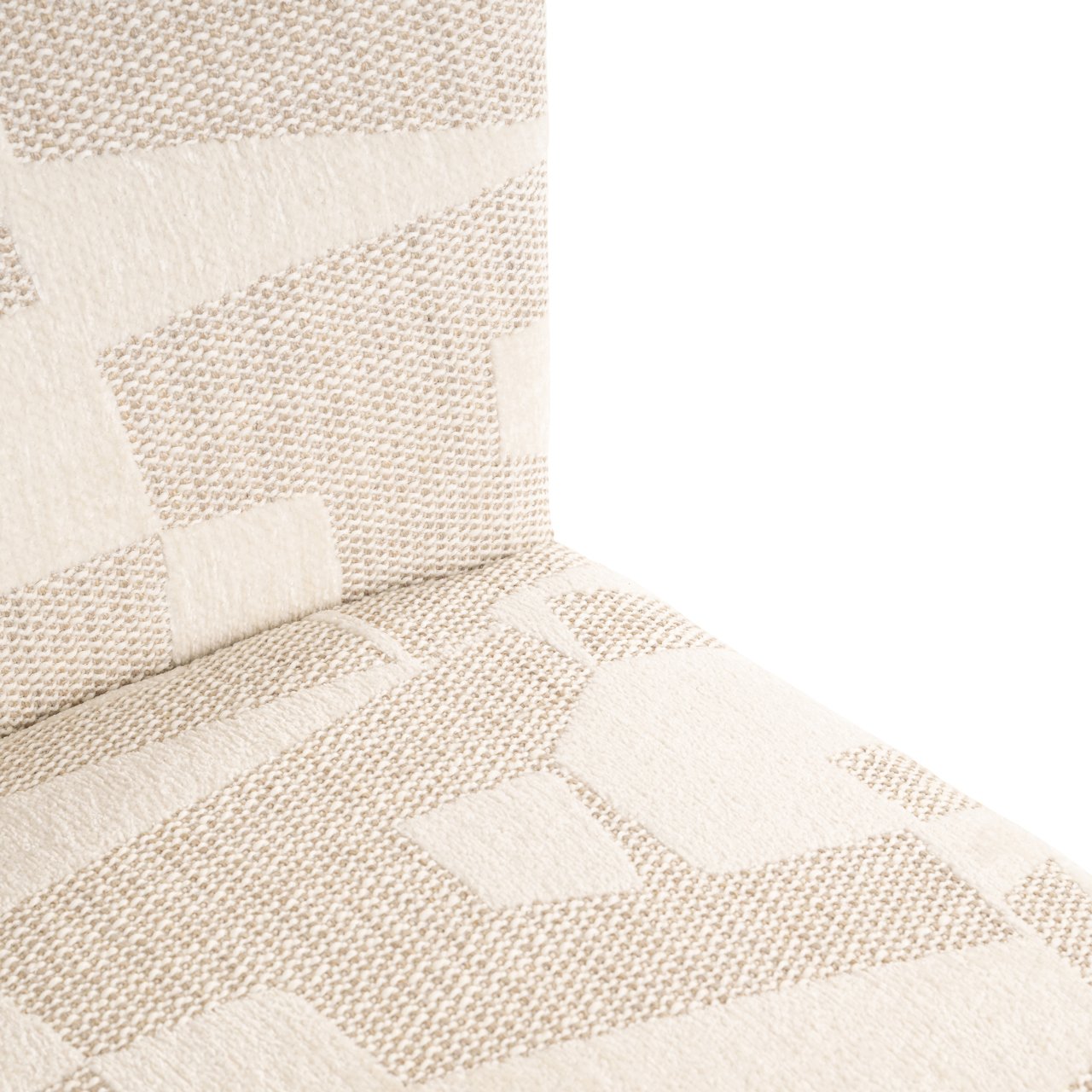 S4774 BEIGE GRAFFIC - Dining chair Lorain beige graffic on wheels