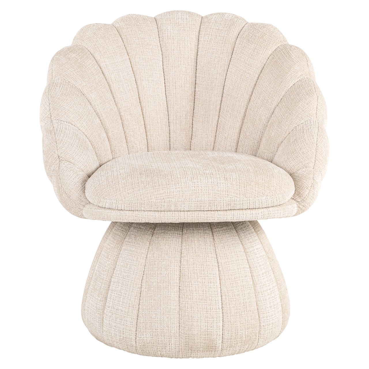 S4777 BEIGE CHENILLE - Lounge chair Blossom niagara beige