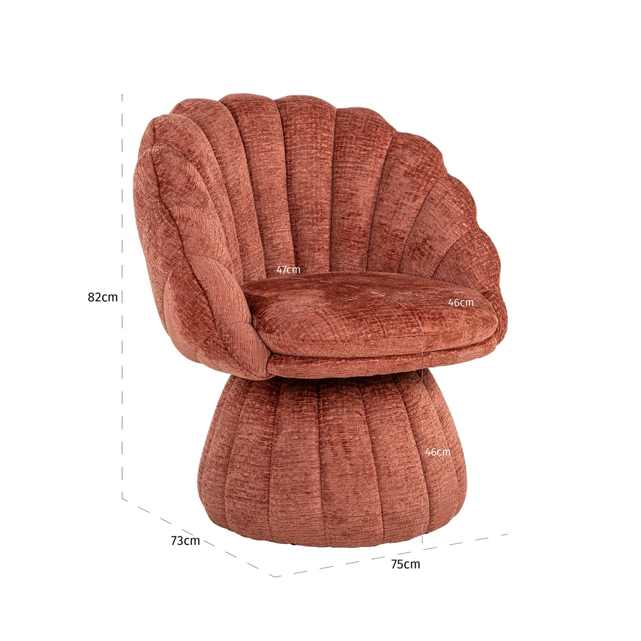 S4777 BLUSH FUSION - Lounge chair Blossom blush fusion