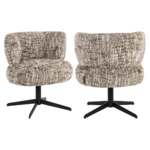 S4779 BROWN OMARA - Dining chair Alexis brown omara swivel
