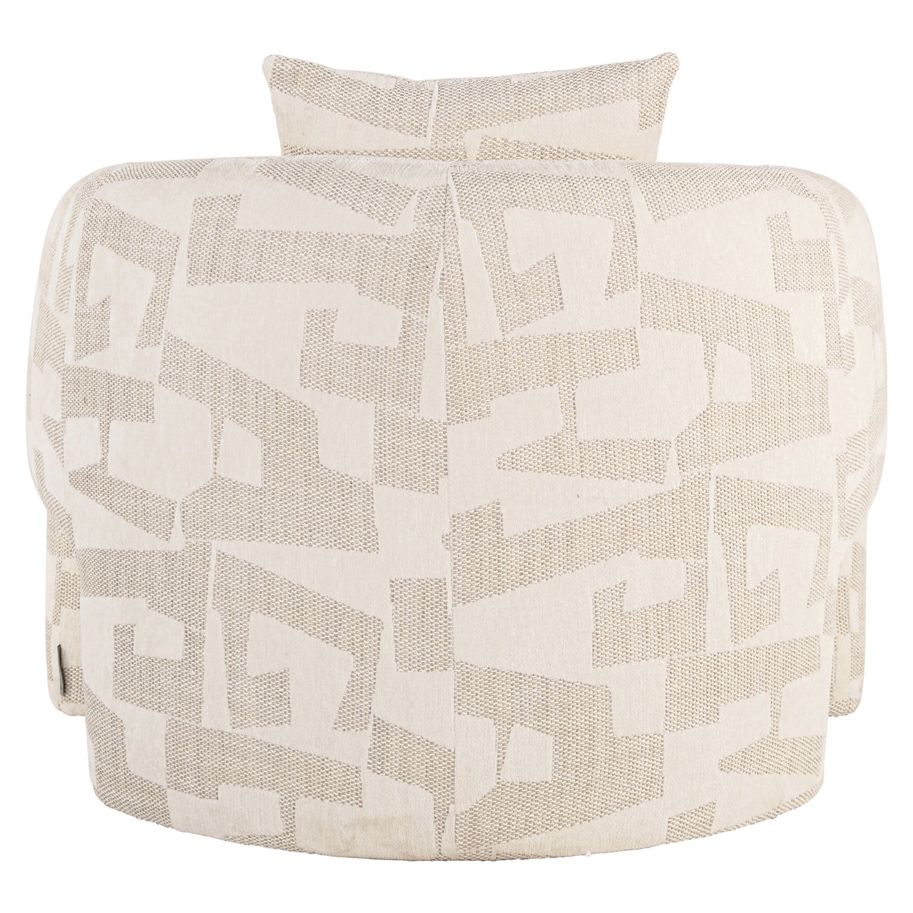 S4791 BEIGE GRAFFIC - Lounge chair Tuscany beige graffic