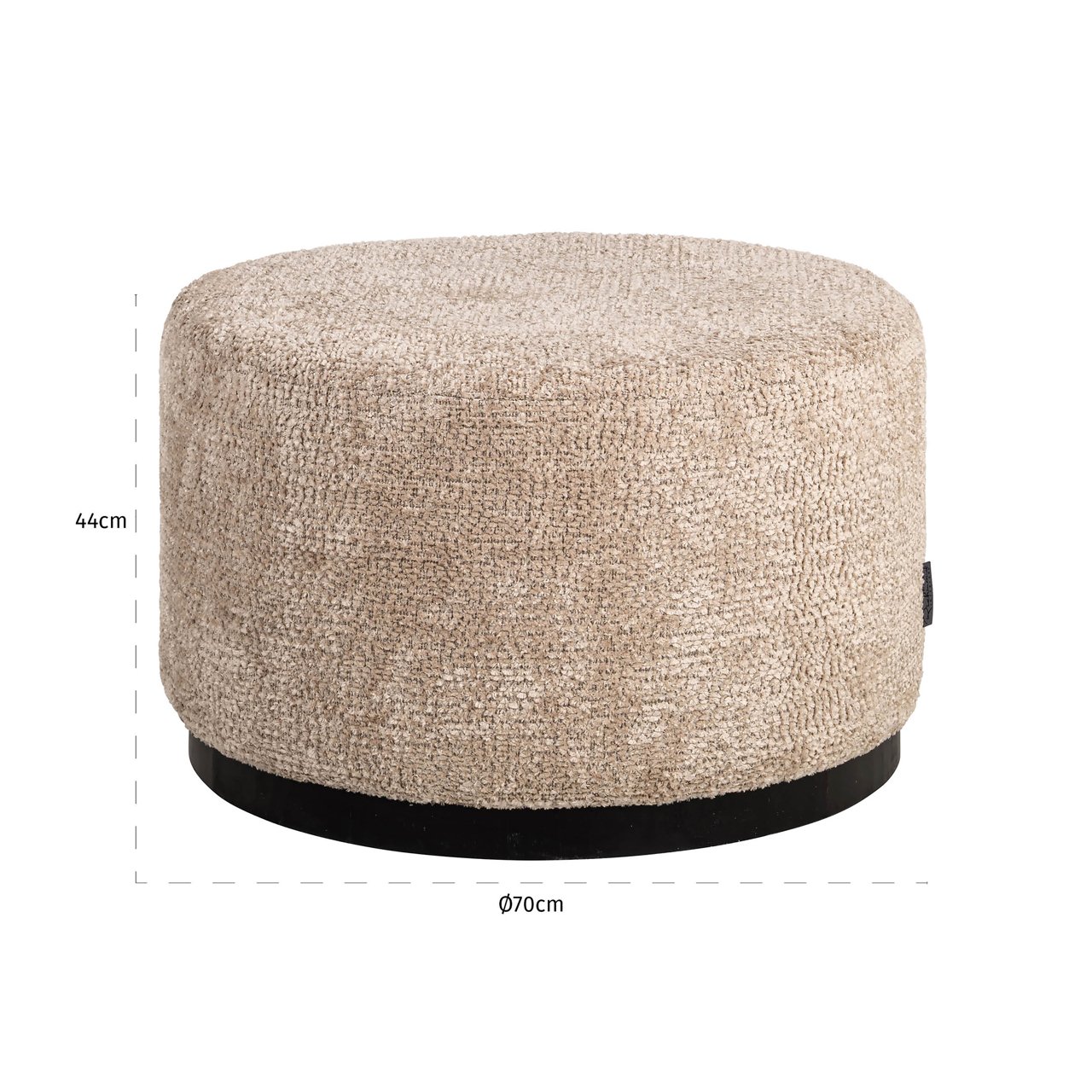 S4796 SP - Pouffe & Footstool Kindal customized 70Ø