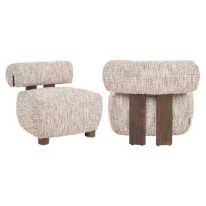 S4809 FR - Lounge chair Arabella customized fire retardant