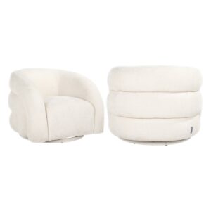 S5145 UNICORN WHITE - Lounge chair Arcus white unicorn swivel